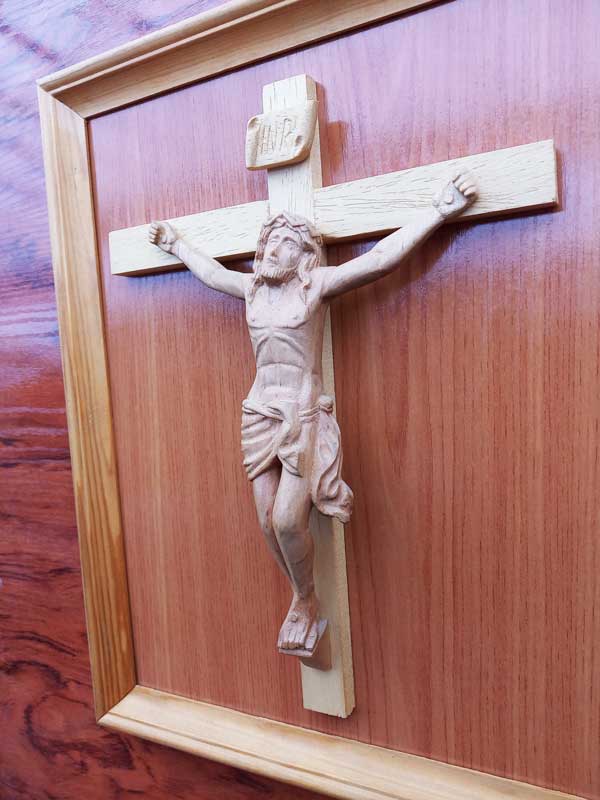 cuadro madera jesus, talla de madera, decoracion
