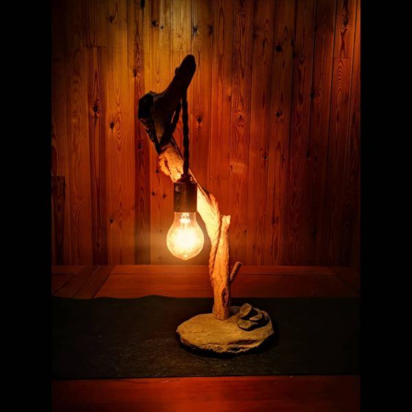 lampara de mesa verano, lamparas de maderta, lamparas rusticas, decoracion, iluminacion