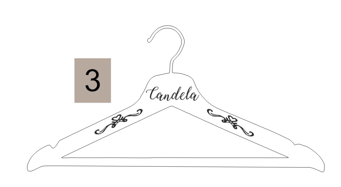 Percha personalizada para vestido de novia - Imagen 24